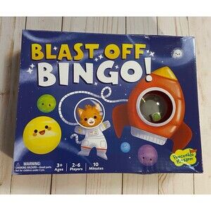 Blast Off Bingo Children’s Game Age 3+ New Peaceable Kingdom Preschool Learning